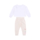 completo tuta bambina retro rewind crew jogger set PALE IVORY