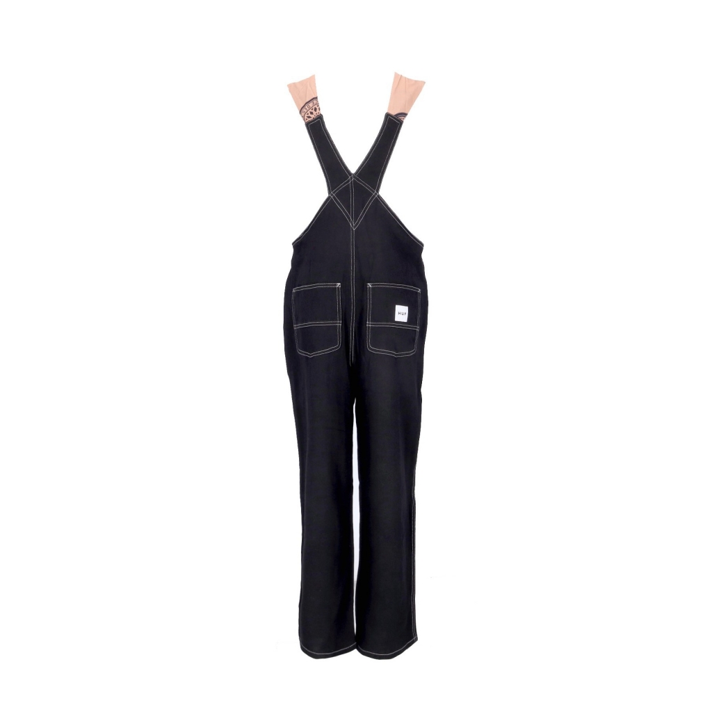 salopette donna lightweight handkerchief overall BLACK