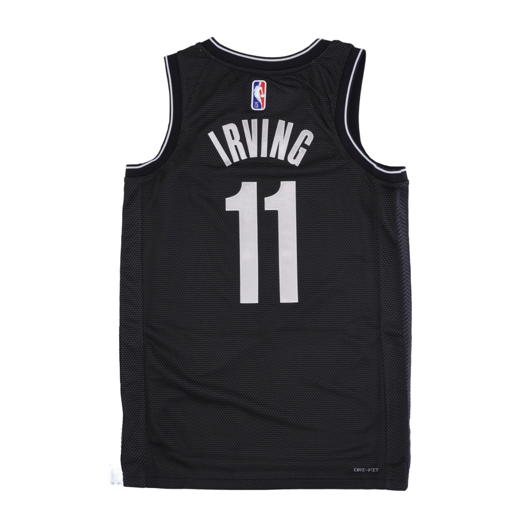 canotta basket uomo nba sel dri-fit jersey no 11 kyrie irving bronet BLACK/FIT SILVER