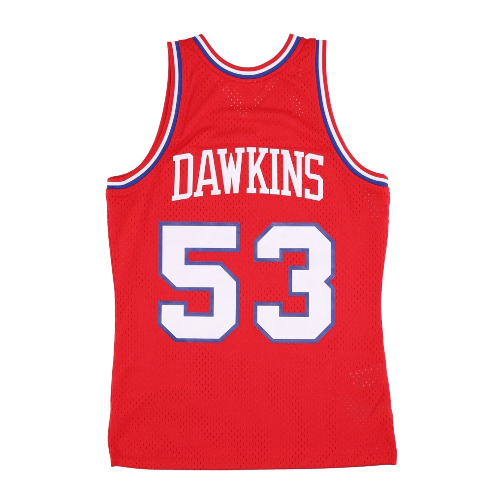 canotta basket uomo nba dark jersey hardwood classics no 53 darryl dawkins 1979-80 phi76e ORIGINAL TEAM COLORS