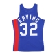 canotta basket uomo nba dark jersey hardwood classics no 32 julius erving 1973-74 neynet ORIGINAL TEAM COLORS