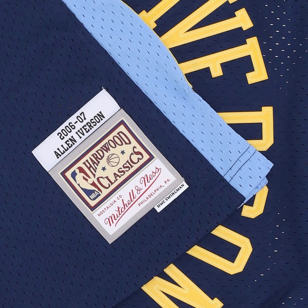 canotta basket uomo nba alternate jersey hardwood classics no 3 allen iverson 2006-07 dennug ORIGINAL TEAM COLORS