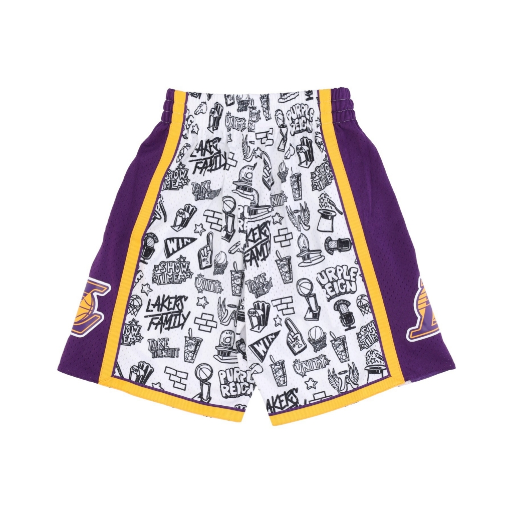 pantaloncino basket uomo nba doodle swingman shorts hardwood classics loslak ORIGINAL TEAM COLORS