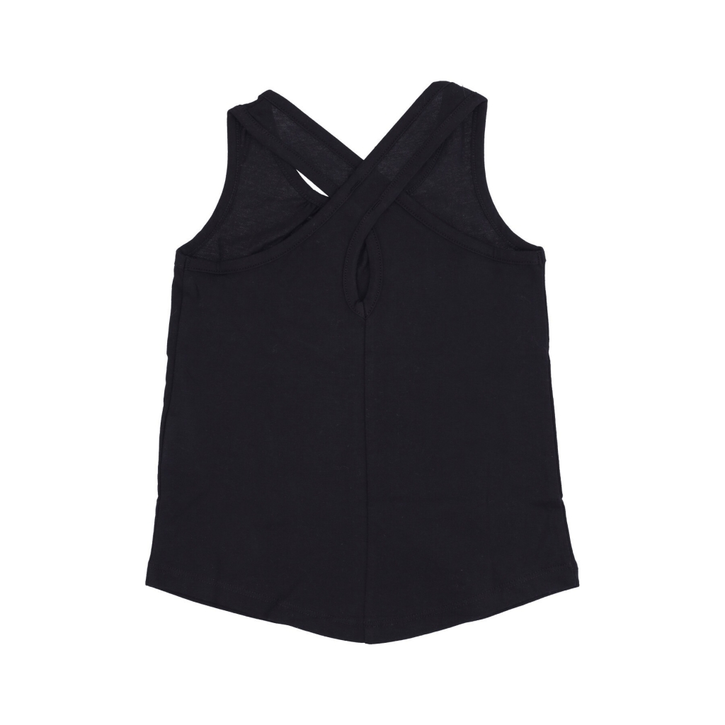 canotta bambina freeze tag heart tank BLACK