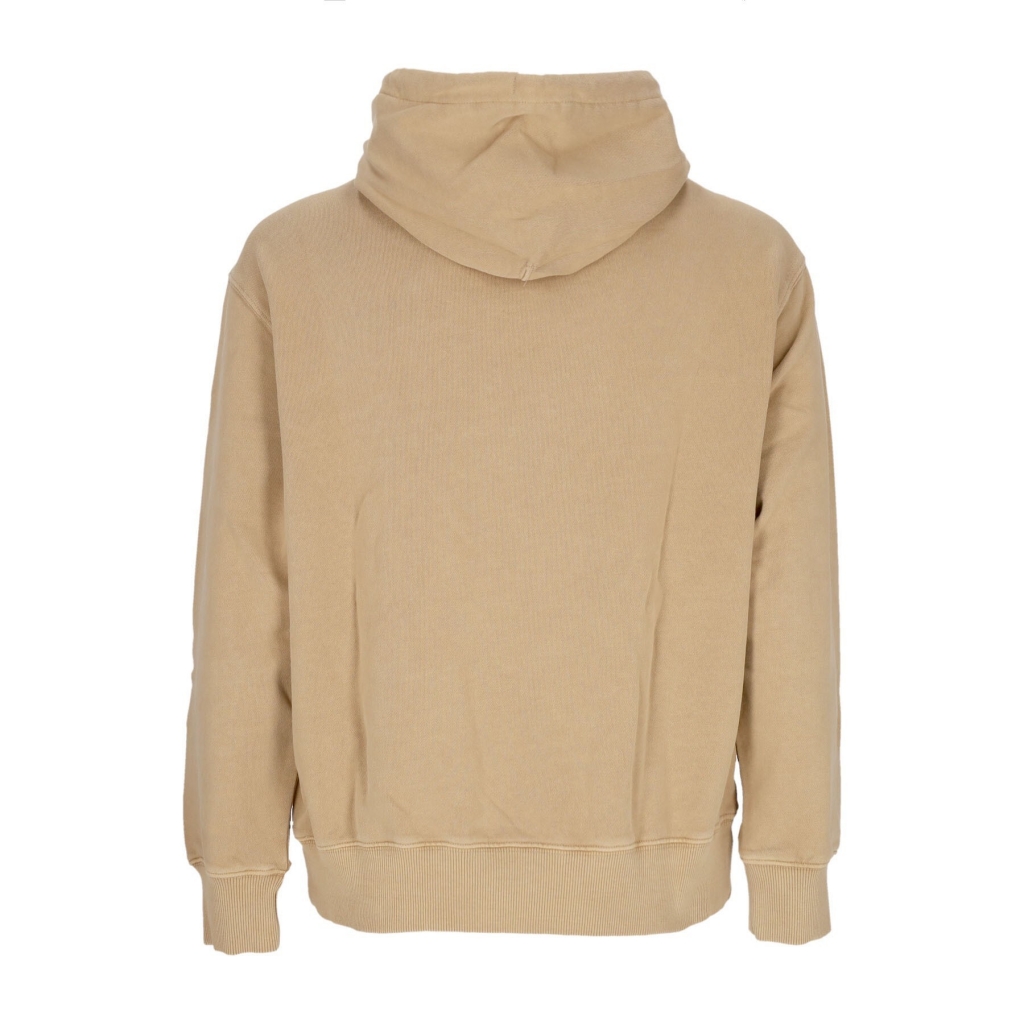 felpa leggera cappuccio uomo cornell 30 po hoodie KHAKI