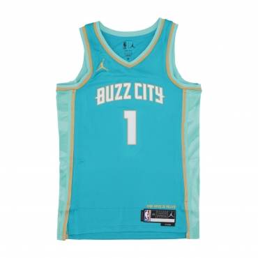 canotta basket uomo nba city edition 2023/24 swingman jersey no 1 lamelo ball chahor RAPID TEAL