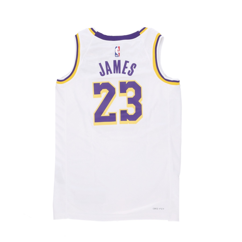 canotta basket uomo nba association 22 dri-fit swingman jersey no 23 lebron james loslak WHITE