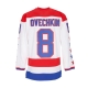 casacca hockey uomo nhl white alternate jersey 2012 no 8 ovechkin wascap WHITE/ORIGINAL TEAM COLORS