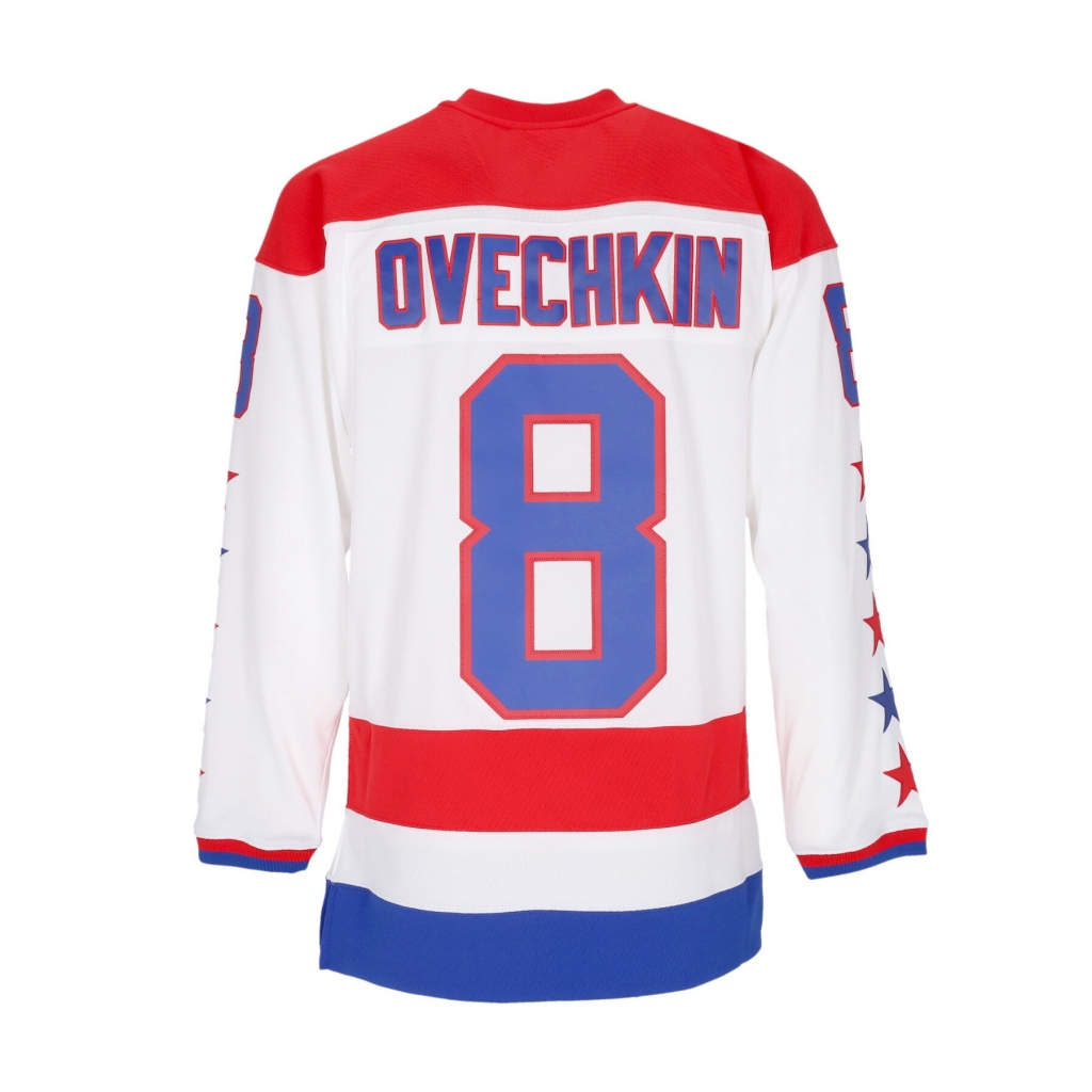 casacca hockey uomo nhl white alternate jersey 2012 no 8 ovechkin wascap WHITE/ORIGINAL TEAM COLORS