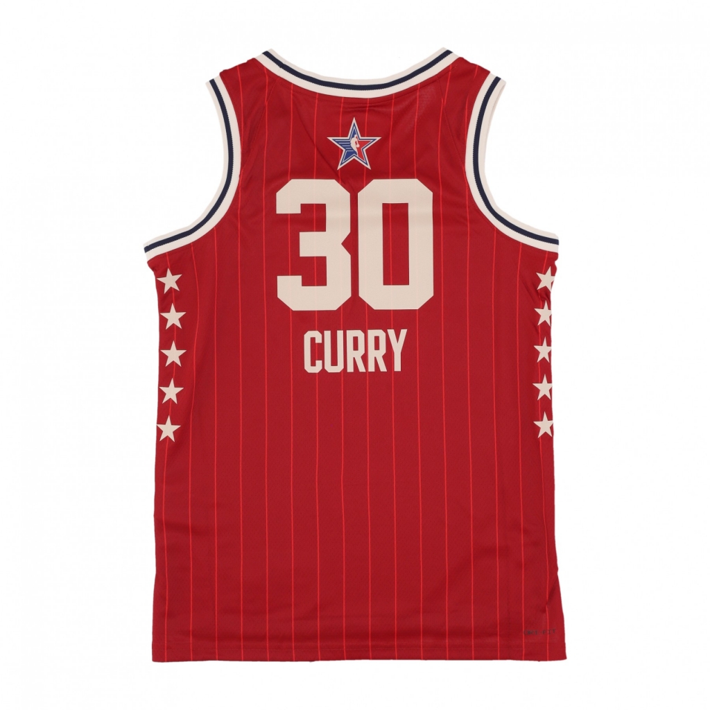 canotta basket uomo nba all star game 2024 dri-fit swingman jersey no 30 stephen curry team west TEAM CRIMSON