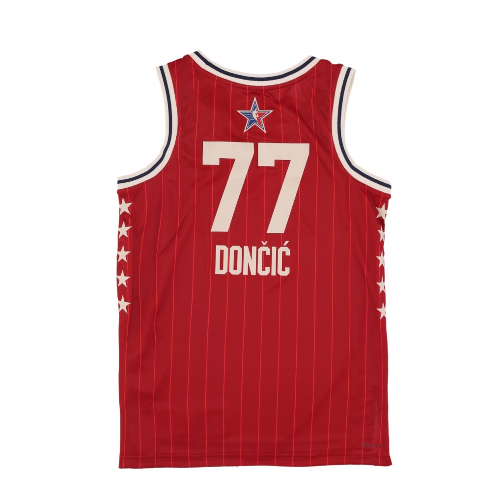 canotta basket uomo nba all star game 2024 dri-fit swingman jersey no 77 luka doncic team west TEAM CRIMSON