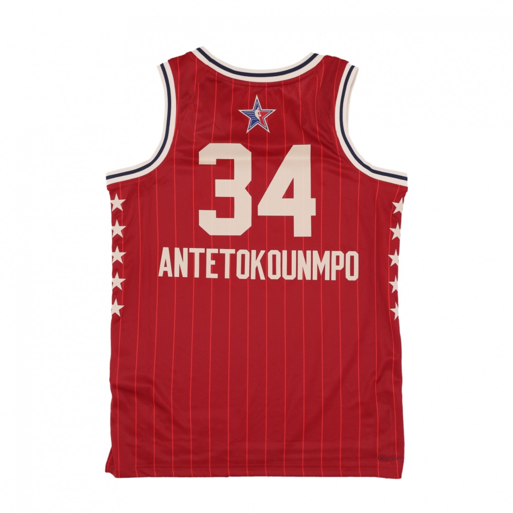 canotta basket uomo nba all star game dri-fit swingman jersey no 34 giannis antetokounmpo giannis team east TEAM CRIMSON