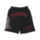 pantalone corto tuta felpato uomo panther roses sweatshorts BLACK