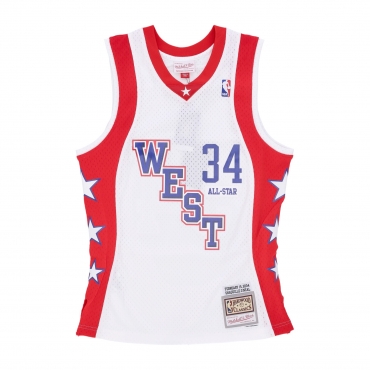 canotta basket uomo nba white jersey all star 2004 no 34 shaquille oneal team west