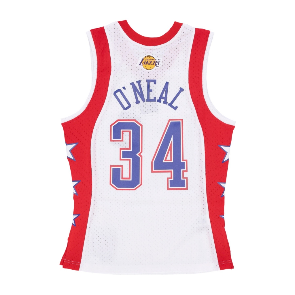 canotta basket uomo nba white jersey all star 2004 no 34 shaquille oneal team west