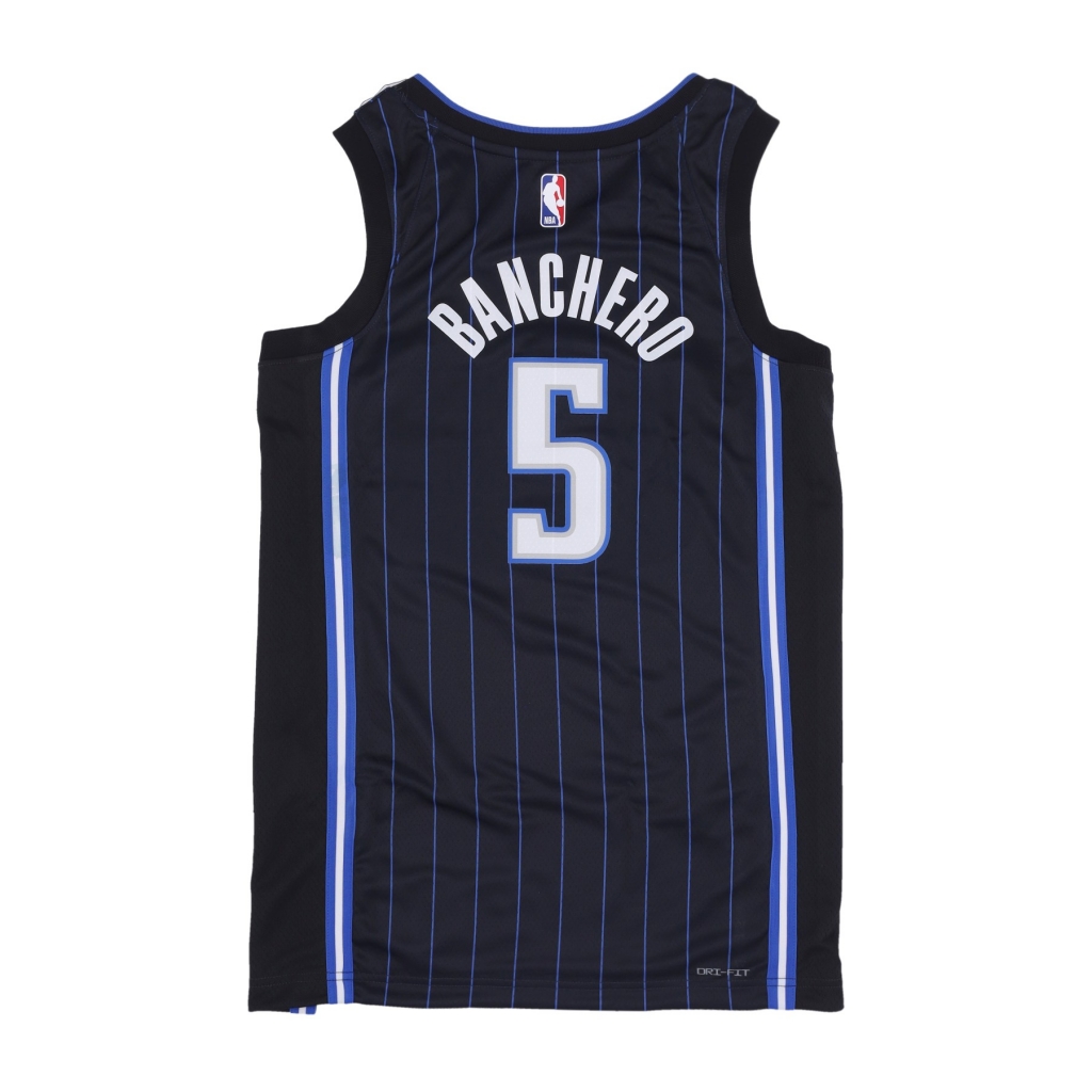 canotta basket uomo nba icon edition dri-fit swingman jersey no 5 paolo banchero orlmag BLACK