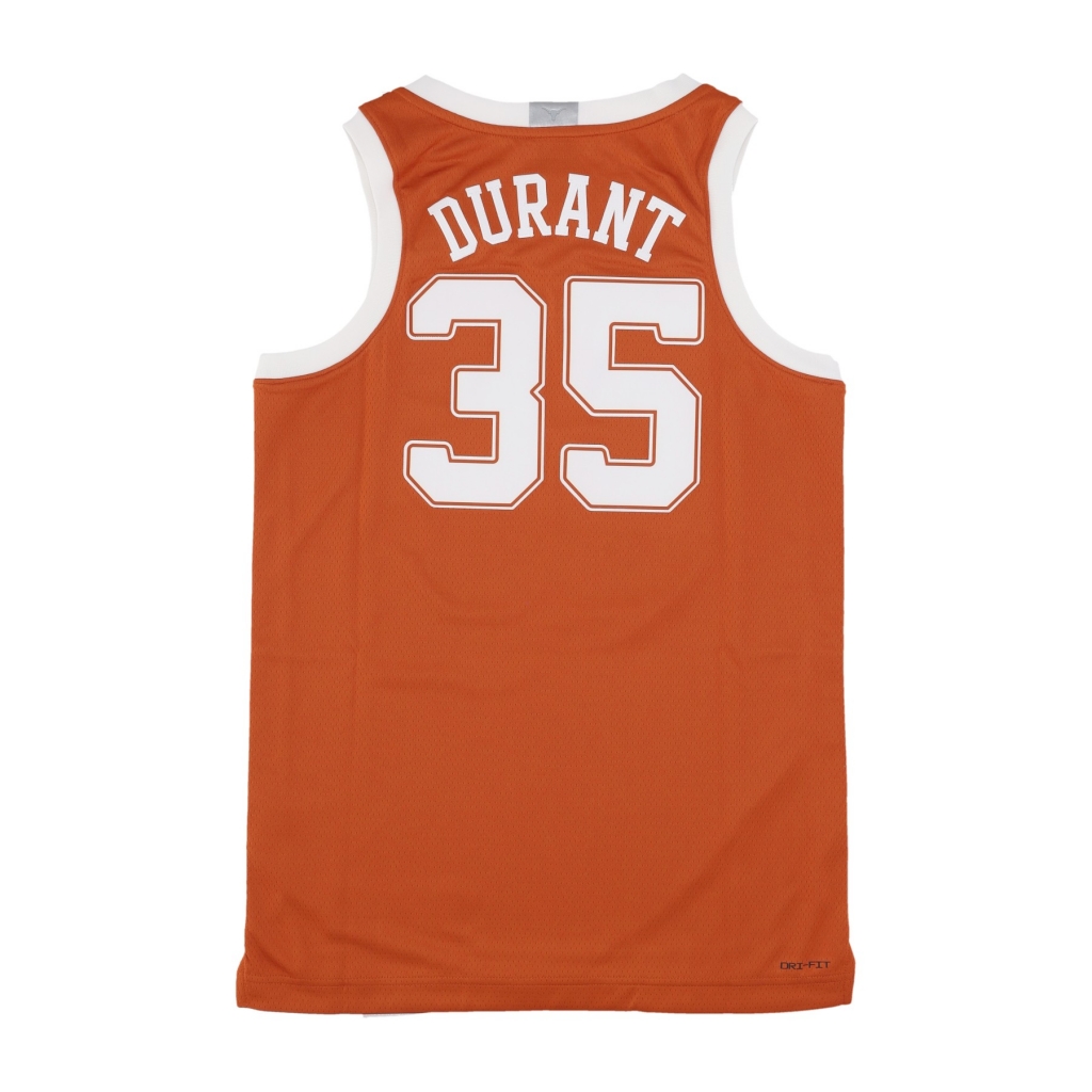 canotta basket uomo ncaa dri fit college swingman no 35 kevin durant texlon DESERT ORANGE