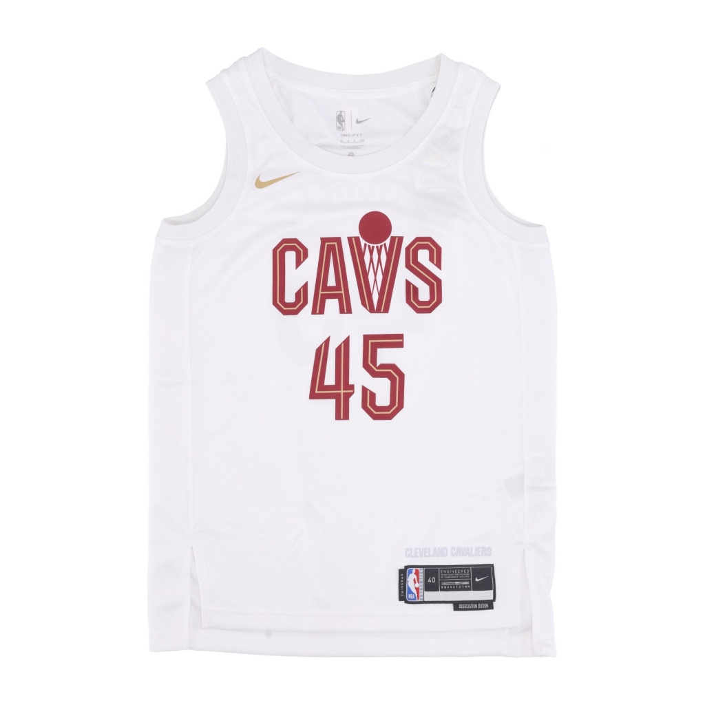 canotta basket uomo nba association edition 2022/23 dri-fit swingman jersey no 45 donovn mitchell clecav WHITE