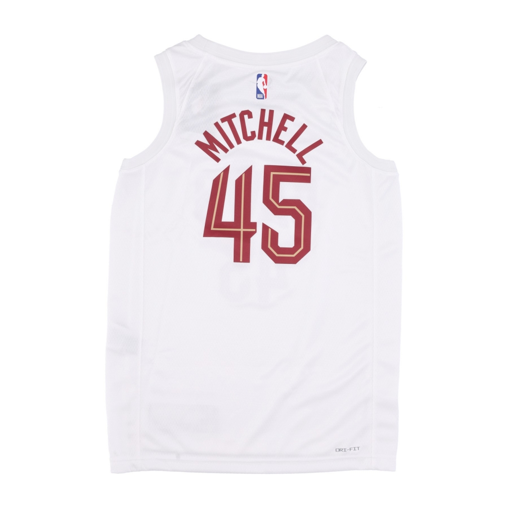 canotta basket uomo nba association edition 2022/23 dri-fit swingman jersey no 45 donovn mitchell clecav WHITE