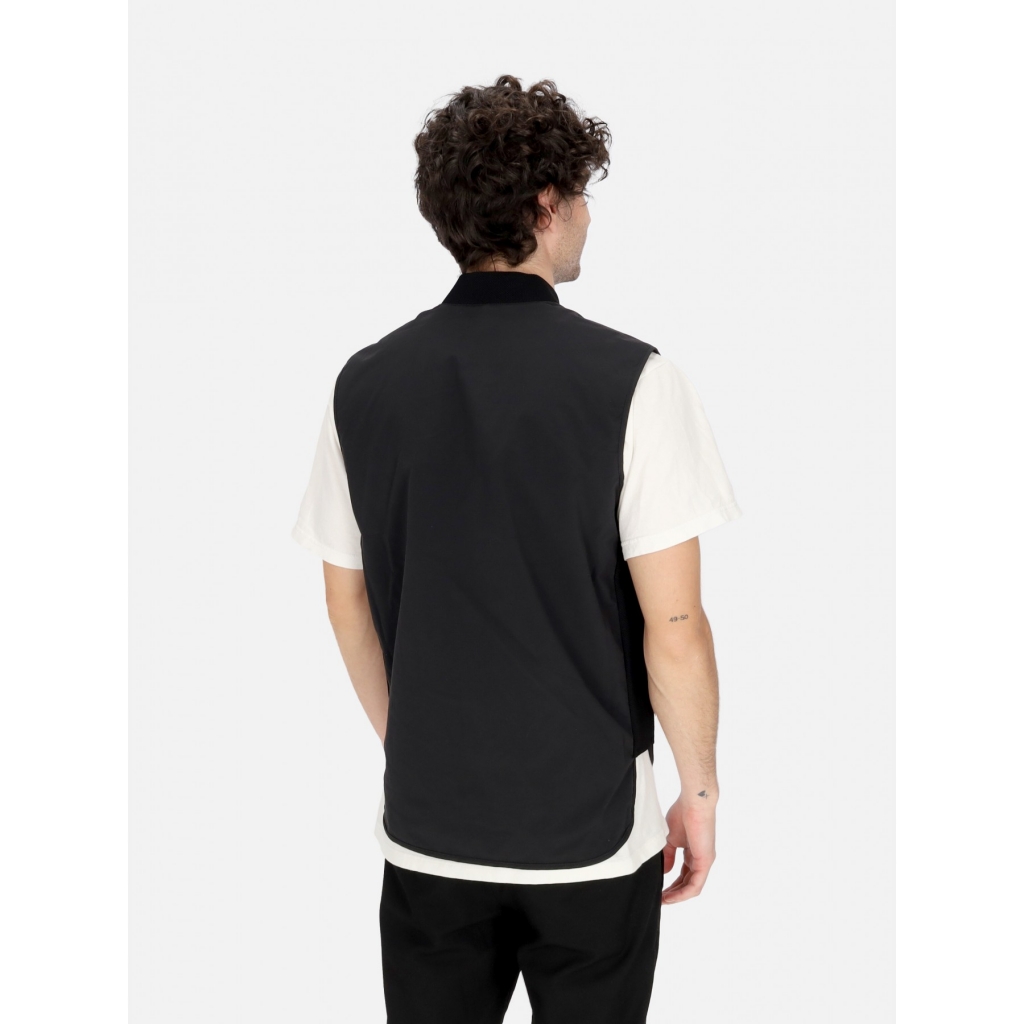 smanicato uomo kiton vest BLACK