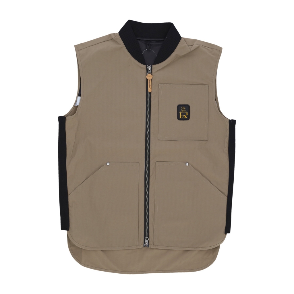 smanicato uomo kiton vest TAUPE