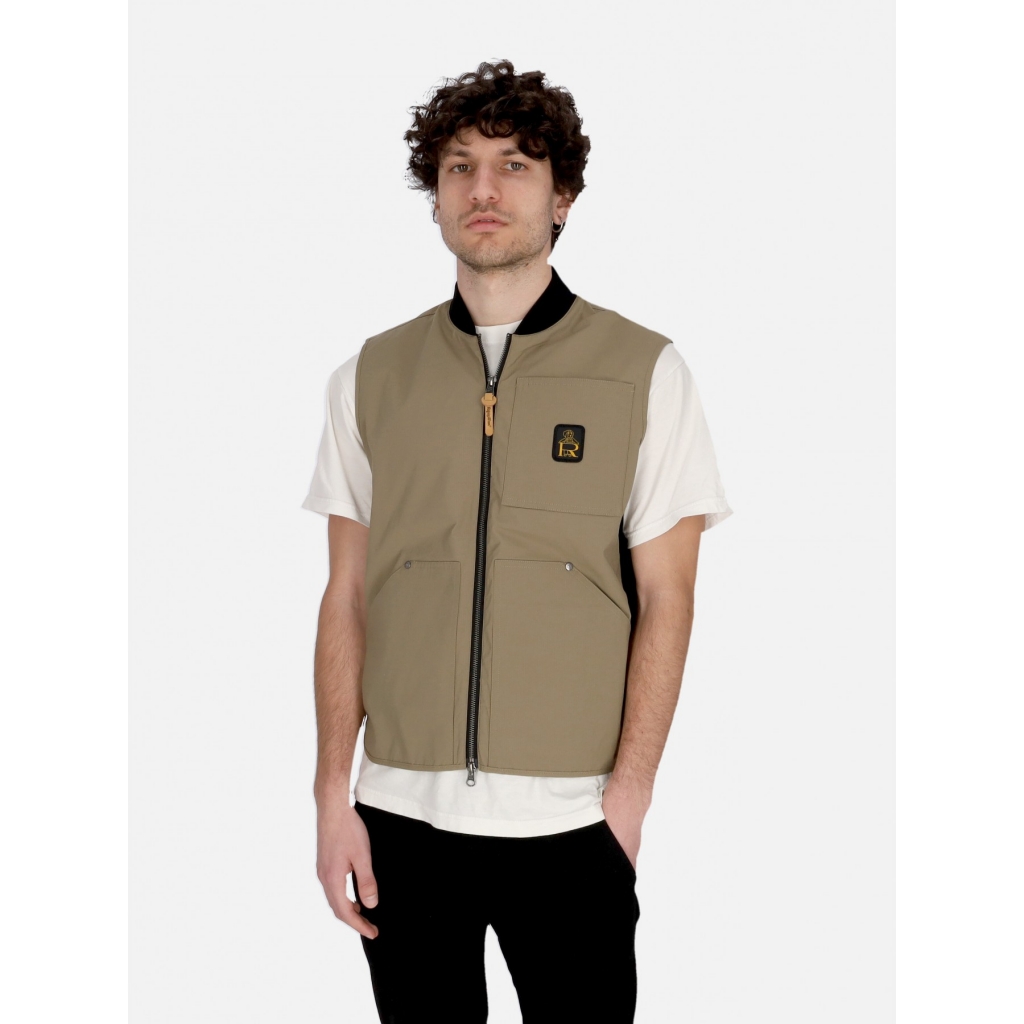 smanicato uomo kiton vest TAUPE