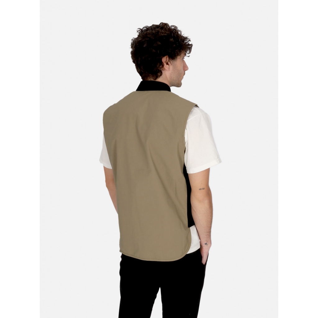 smanicato uomo kiton vest TAUPE