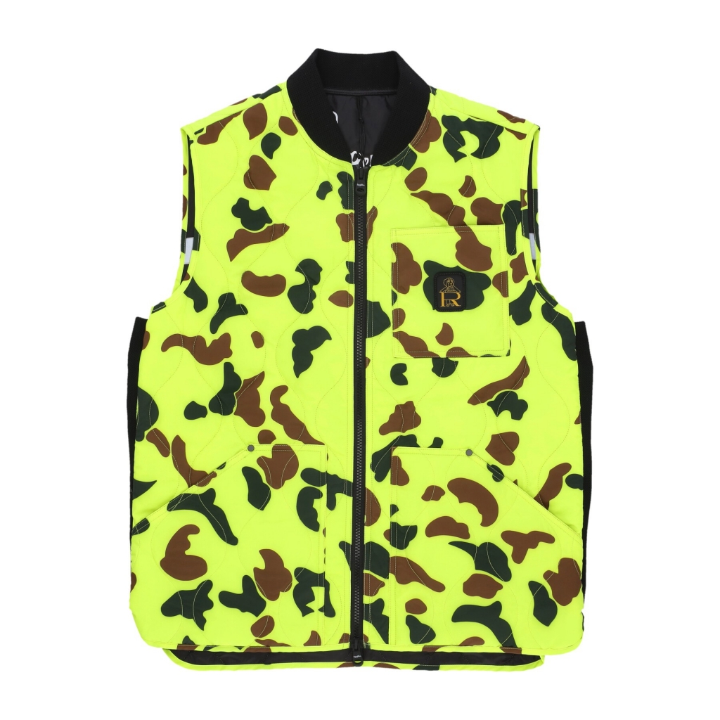 smanicato uomo fred vest FLUO YELLOW CAMOUFLAGE