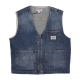 smanicato uomo go denim vest ORIGINALS DARK WASH