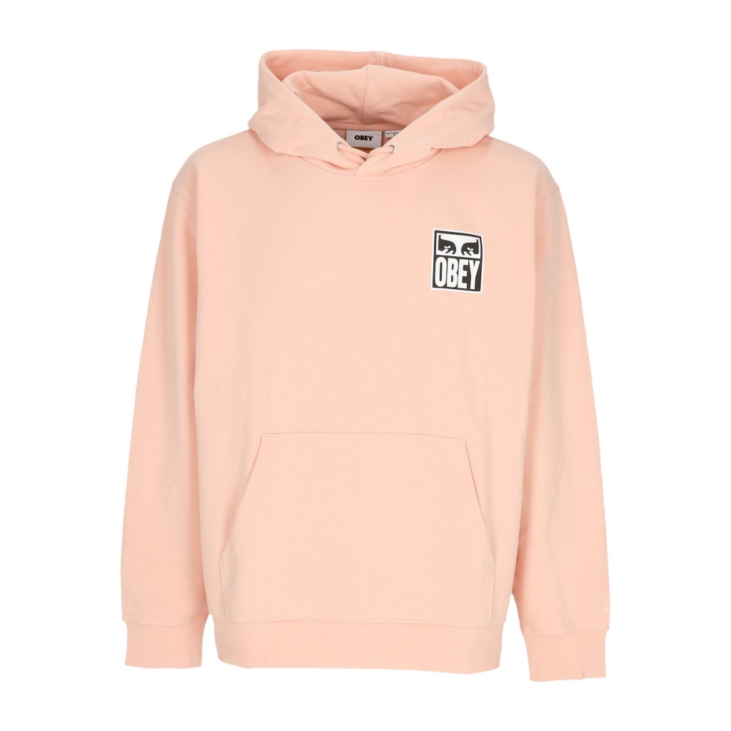 felpa leggera cappuccio uomo eyes icon 2 premium french terry hooded po PEACH PARFAIT