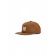 cappellino visiera piatta uomo set box snapback CARAMEL