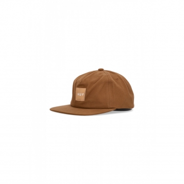 cappellino visiera piatta uomo set box snapback CARAMEL