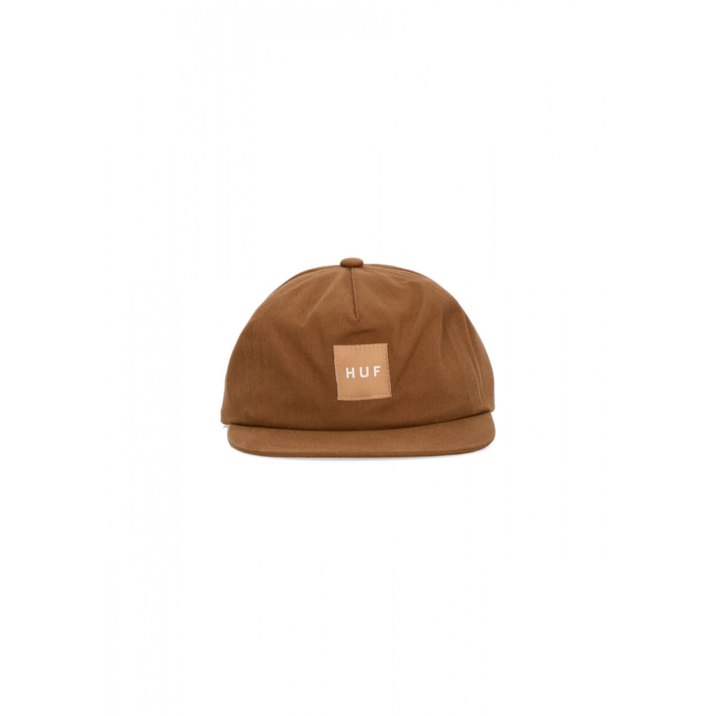 cappellino visiera piatta uomo set box snapback CARAMEL