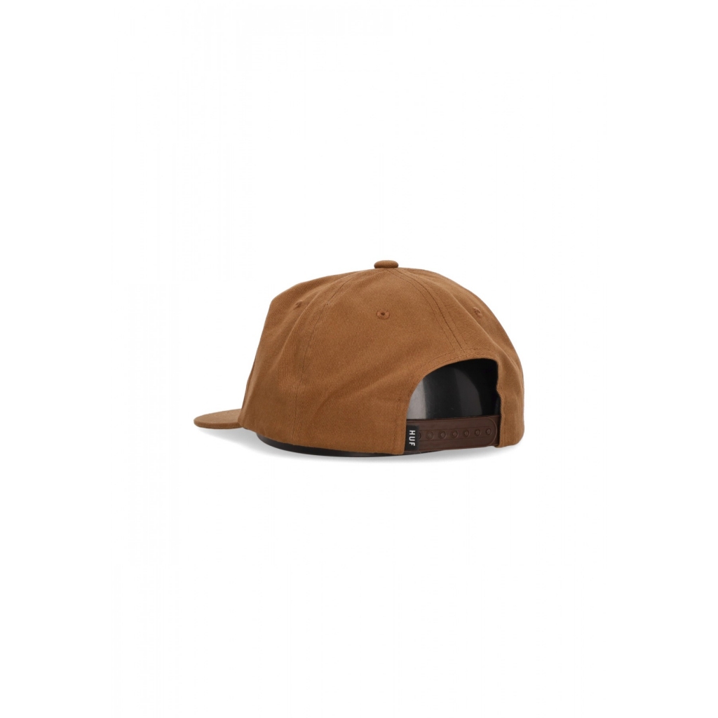 cappellino visiera piatta uomo set box snapback CARAMEL