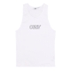 canotta uomo trace rib tank WHITE