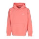 felpa leggera cappuccio uomo bold hood premium french terry SHELL PINK