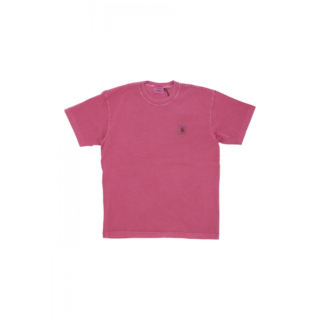 maglietta uomo nelson tee MAGENTA GARMENT DYED