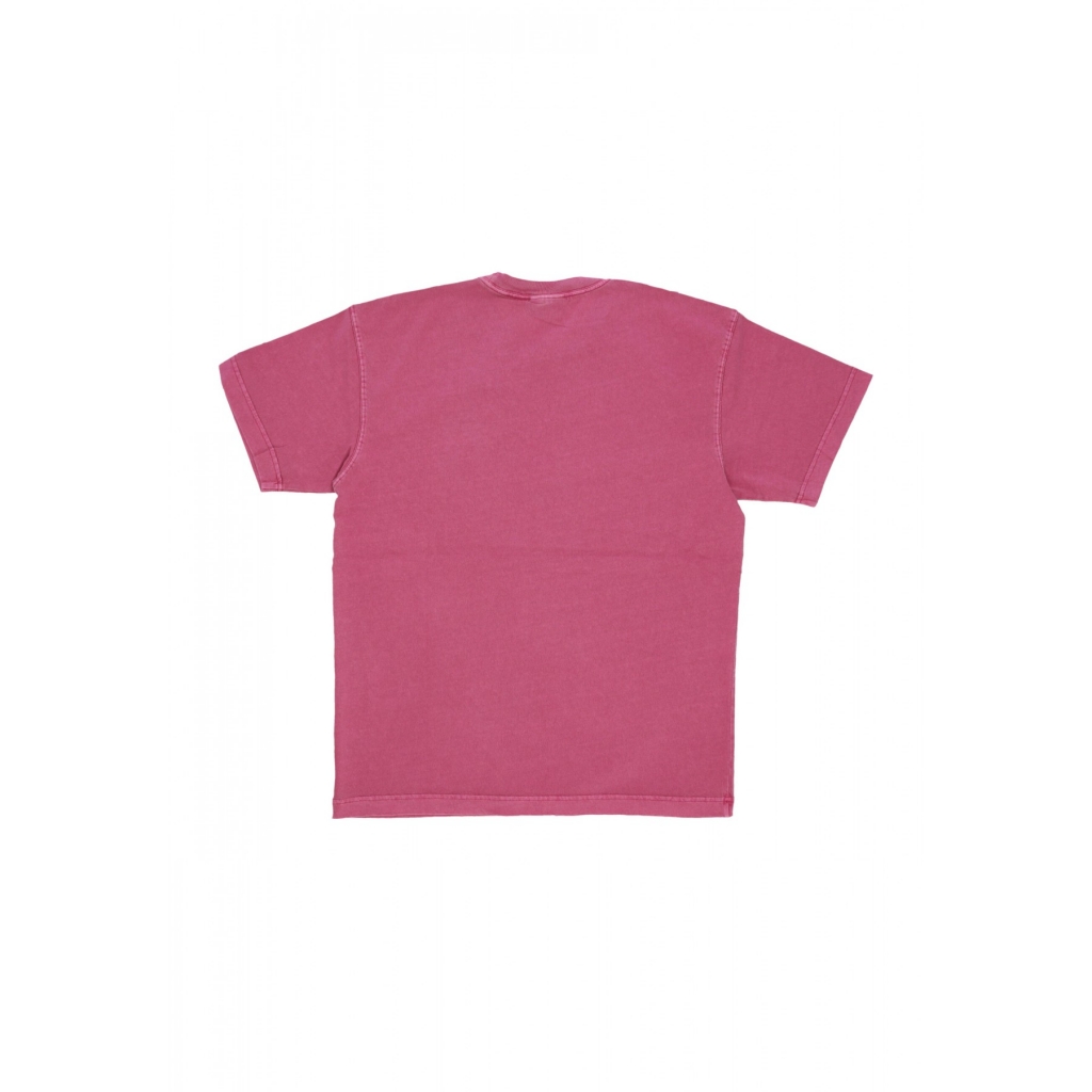 maglietta uomo nelson tee MAGENTA GARMENT DYED