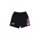 pantalone corto tuta felpato uomo nba postgame vintage logo fleece short phosun BLACK