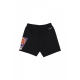 pantalone corto tuta felpato uomo nba postgame vintage logo fleece short phosun BLACK