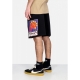 pantalone corto tuta felpato uomo nba postgame vintage logo fleece short phosun BLACK