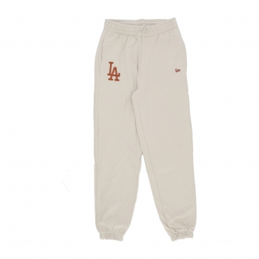 pantalone tuta felpato uomo mlb league essentials jogger losdod STONE/EARTH BROWN