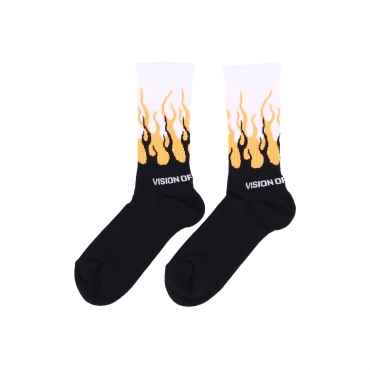 calza media uomo double flames socks FLUO ORANGE