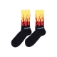 calza media uomo double flames socks YELLOW/RED