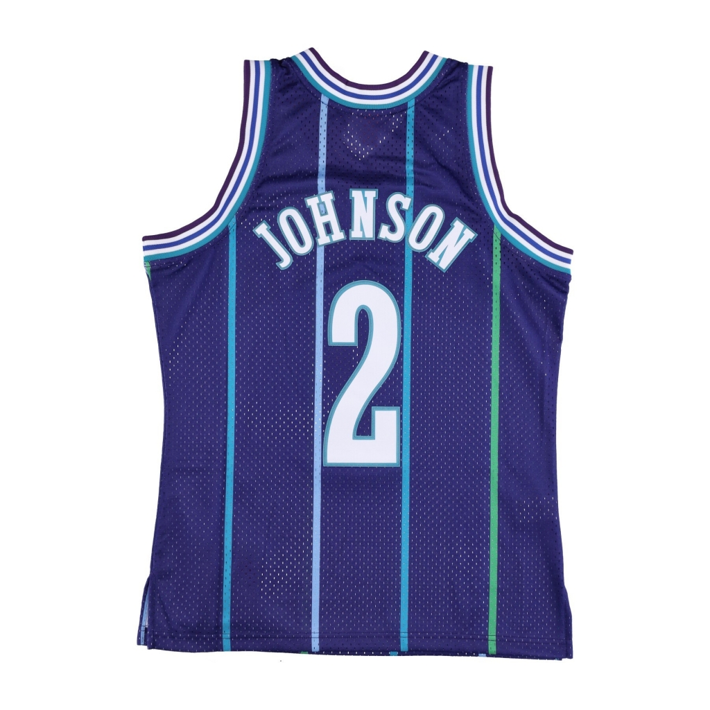 canotta basket uomo nba swingman jersey hardwood classics no 02 larry johnson 1994-95 chahor ORIGINAL TEAM COLORS