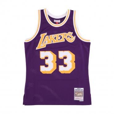 canotta basket uomo nba swingman jersey hardwood classics no 33 kareem abdul jabbar 1983-84 loslak ORIGINAL TEAM COLORS