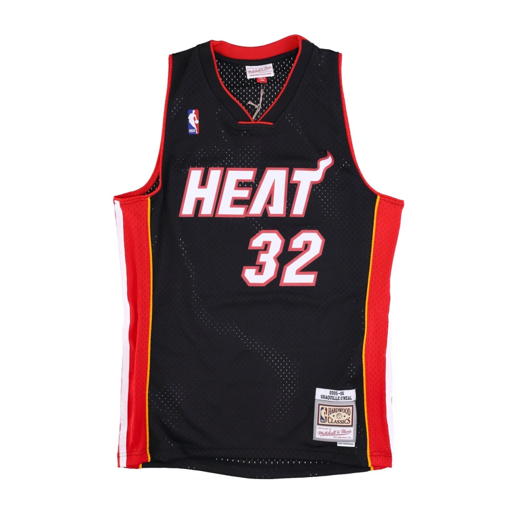 canotta basket uomo nba swingman jersey hardwood classics no 32 shaquille oneal 2005-06 miahea ORIGINAL TEAM COLORS