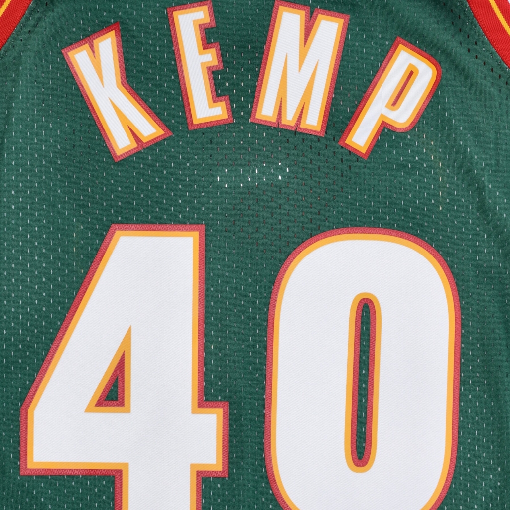 canotta basket uomo nba swingman jersey hardwood classics no 40 shawn kemp 1995-96 seasup ORIGINAL TEAM COLORS