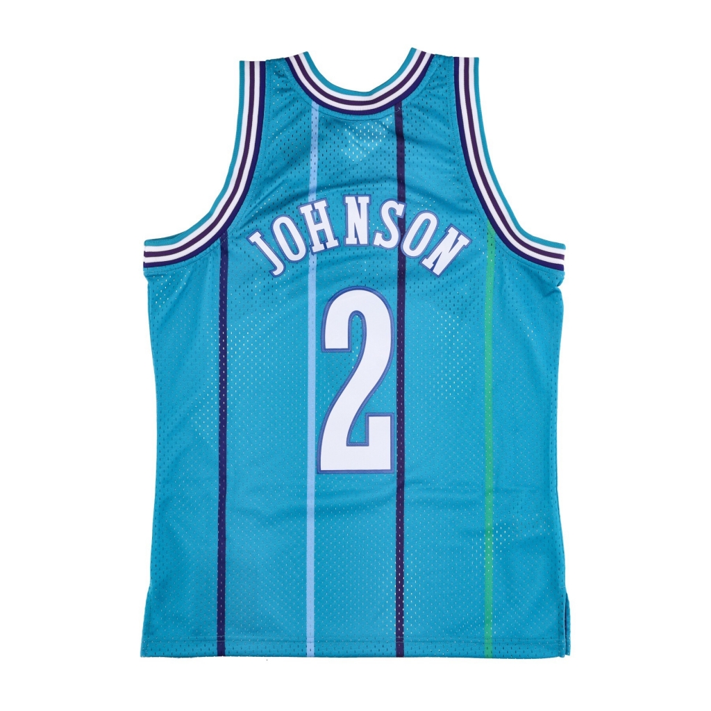 canotta basket uomo nba swingman jersey hardwood classics no 2 larry johnson 1992-93 chahor ORIGINAL TEAM COLORS