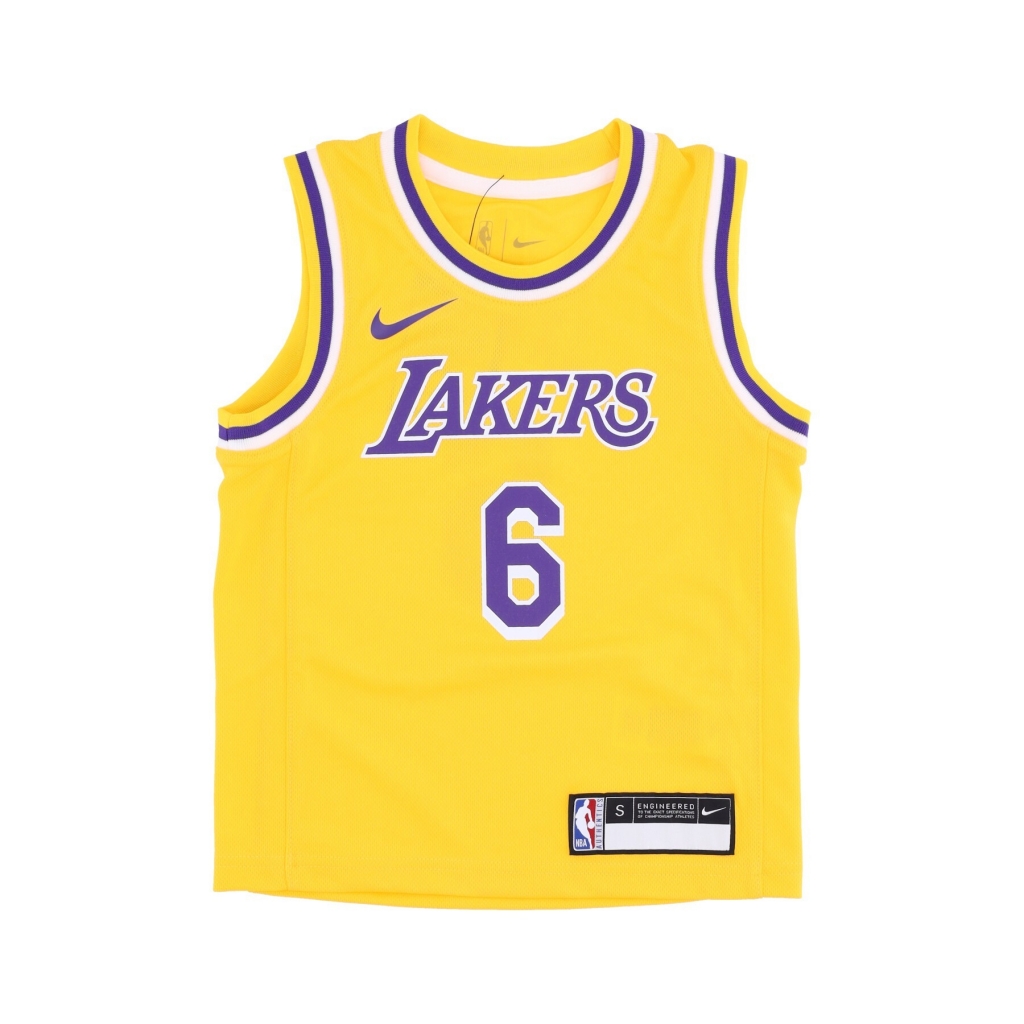 canotta basket bambino nba replica icon road jersey no 6 lebron james loslak ORIGINAL TEAM COLORS